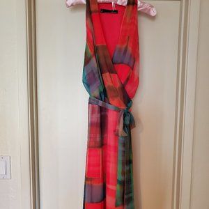 Beautiful bright colorful cocktail/evening dress